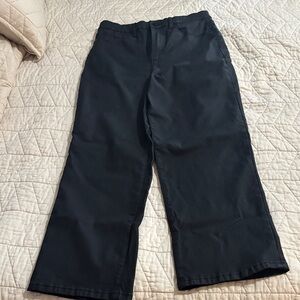 Blank NYC Black coated denim Wide-Leg Trousers